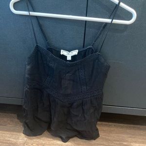 Black blouse tank